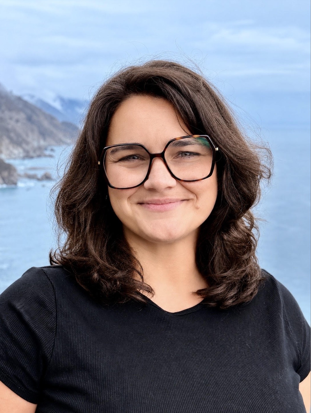 Madeleine Smith, founder of Mad Learning Lab, photographed on the Big Sur coast.